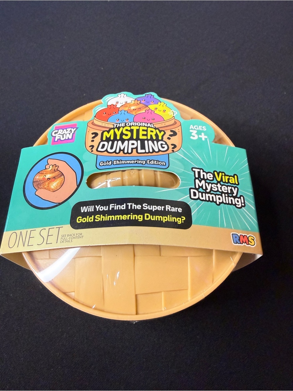 RMS Mystery Dumpling Kids Surprise Toy - Tan Gold Shimmering Edition